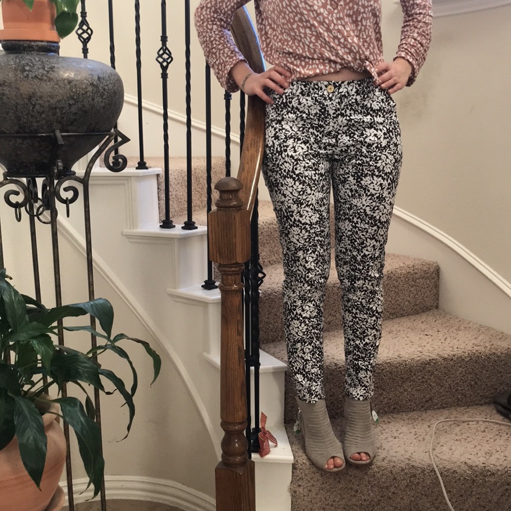 MICHAEL Michael Kors 'Miranda - Bluebell' Print Pants, Size 4, Size 6